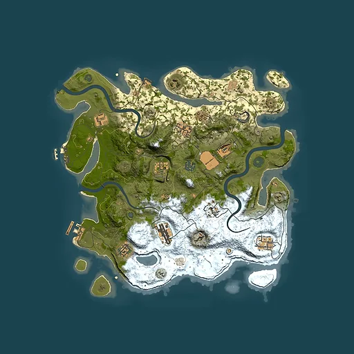 Rust map seed 1649672335, 3700x3700m top-down preview