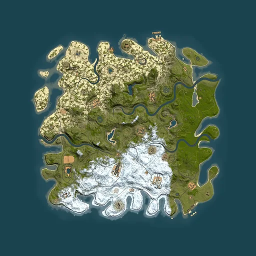 Rust map seed 631058840, 4800x4800m top-down preview