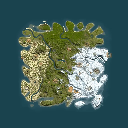Rust map seed 1960542915, 4450x4450m top-down preview