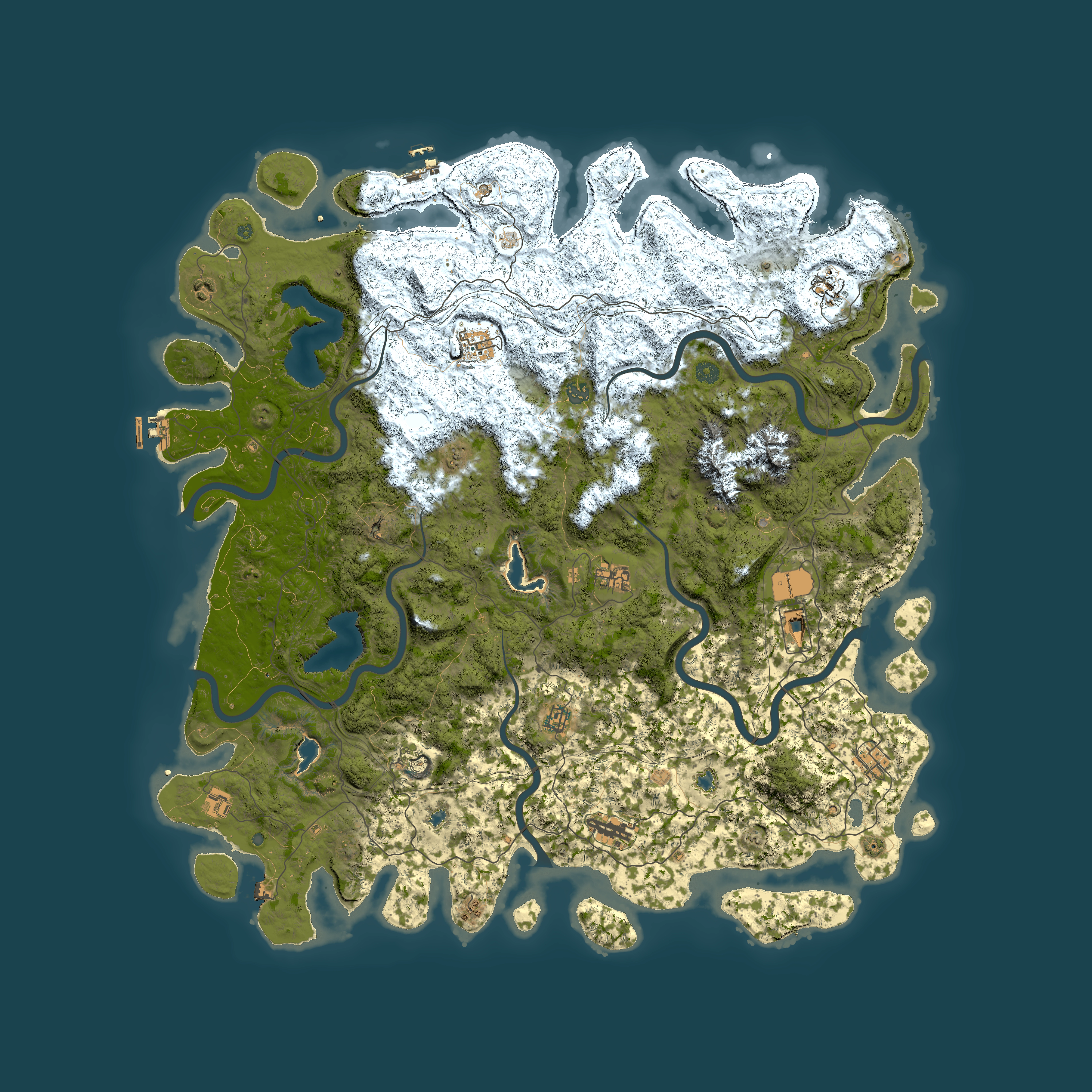 Full top-down render of Rust map seed 298751447, 5600x5600m