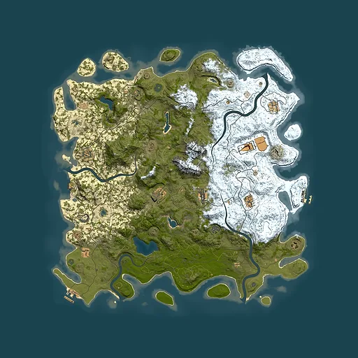 Rust map seed 302655663, 5300x5300m top-down preview