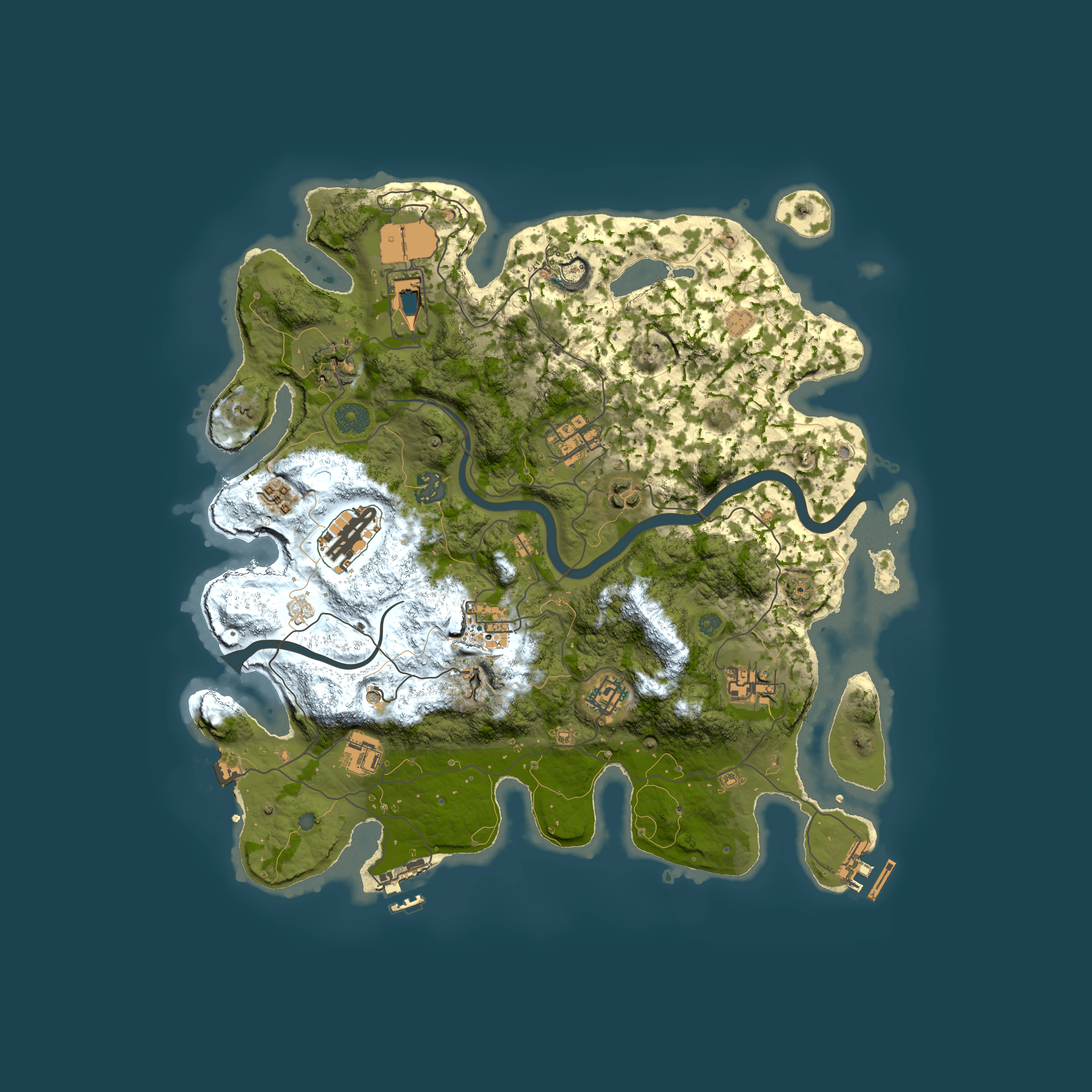 Full top-down render of Rust map seed 1554693103, 3800x3800m