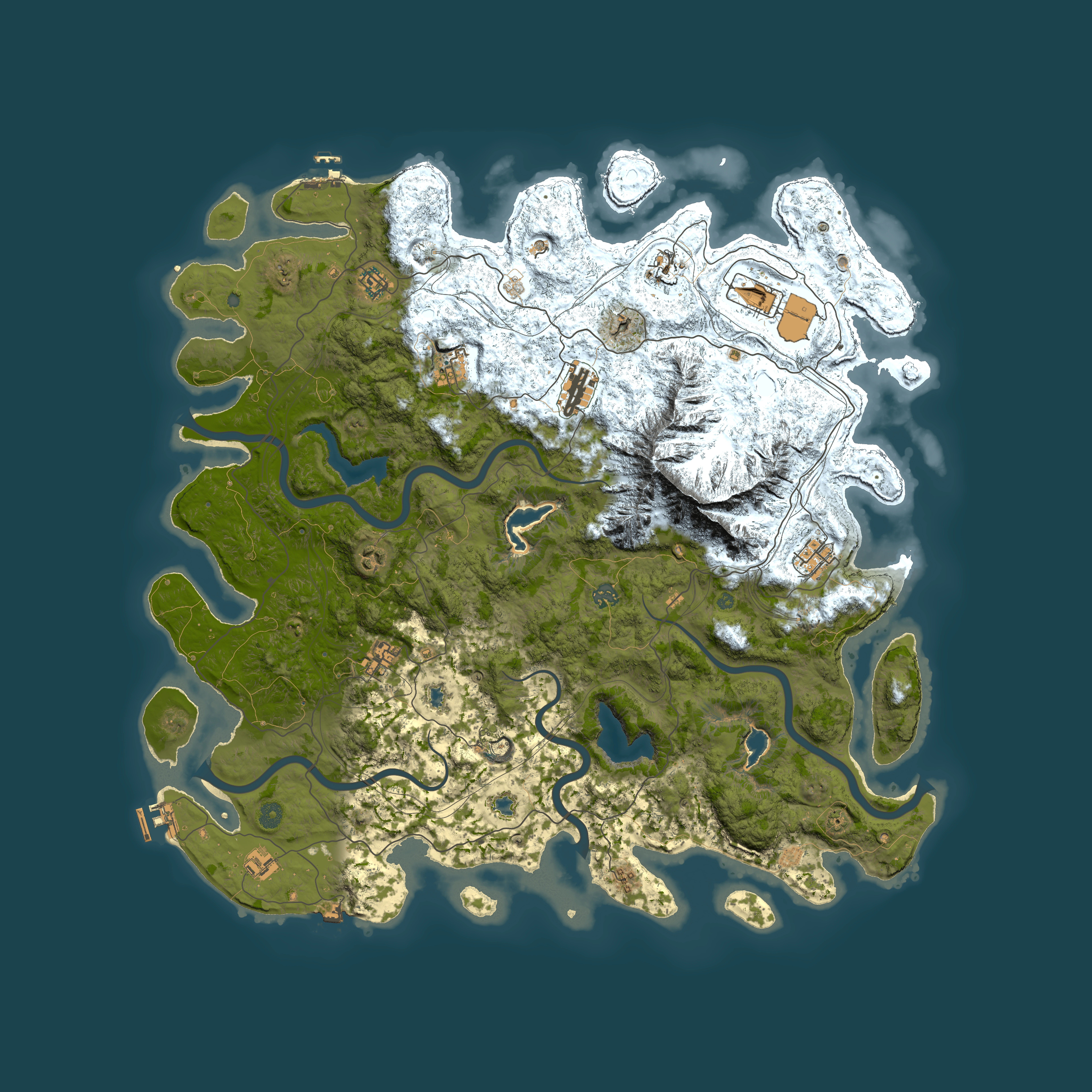 Full top-down render of Rust map seed 1650947598, 5150x5150m