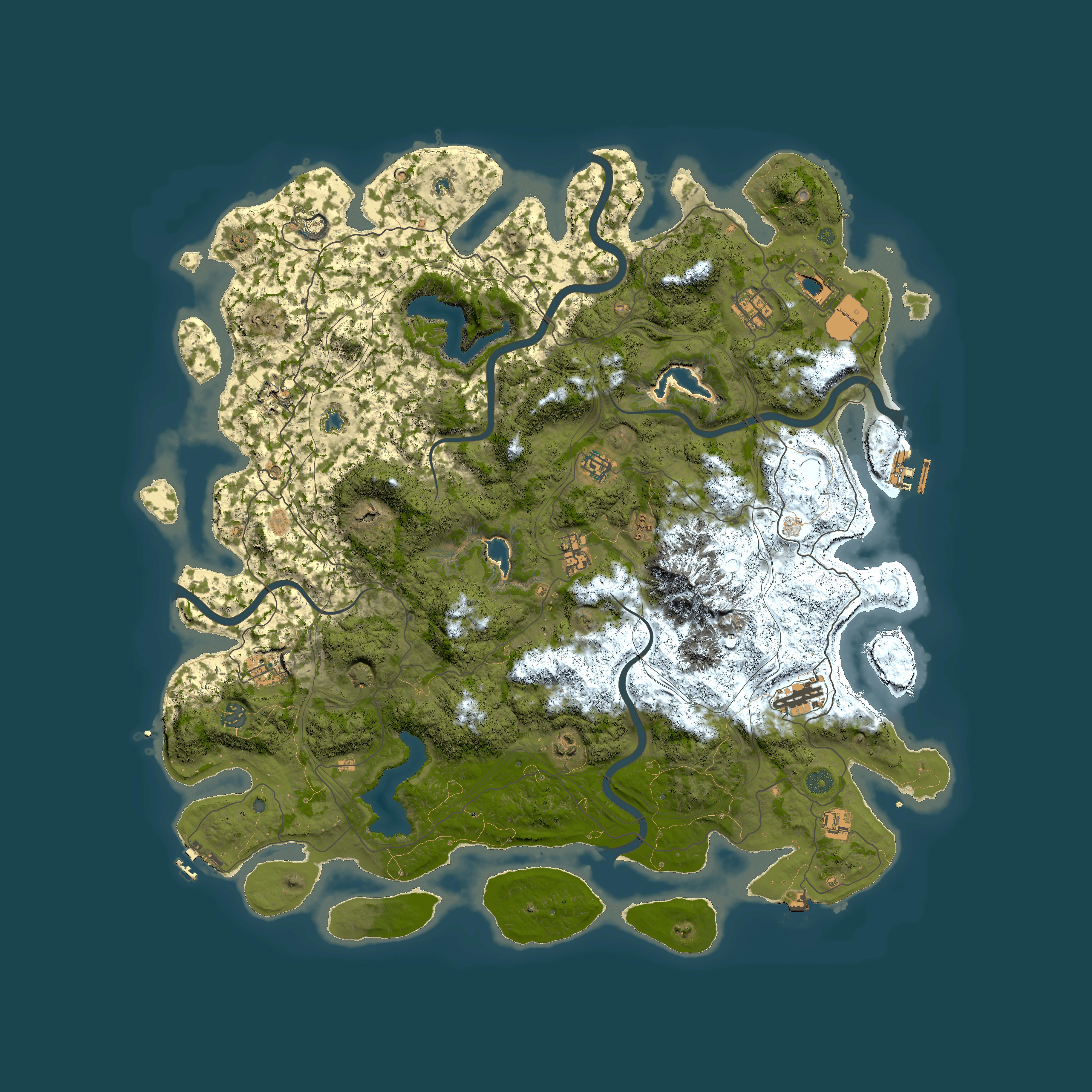 Full top-down render of Rust map seed 958142615, 5100x5100m