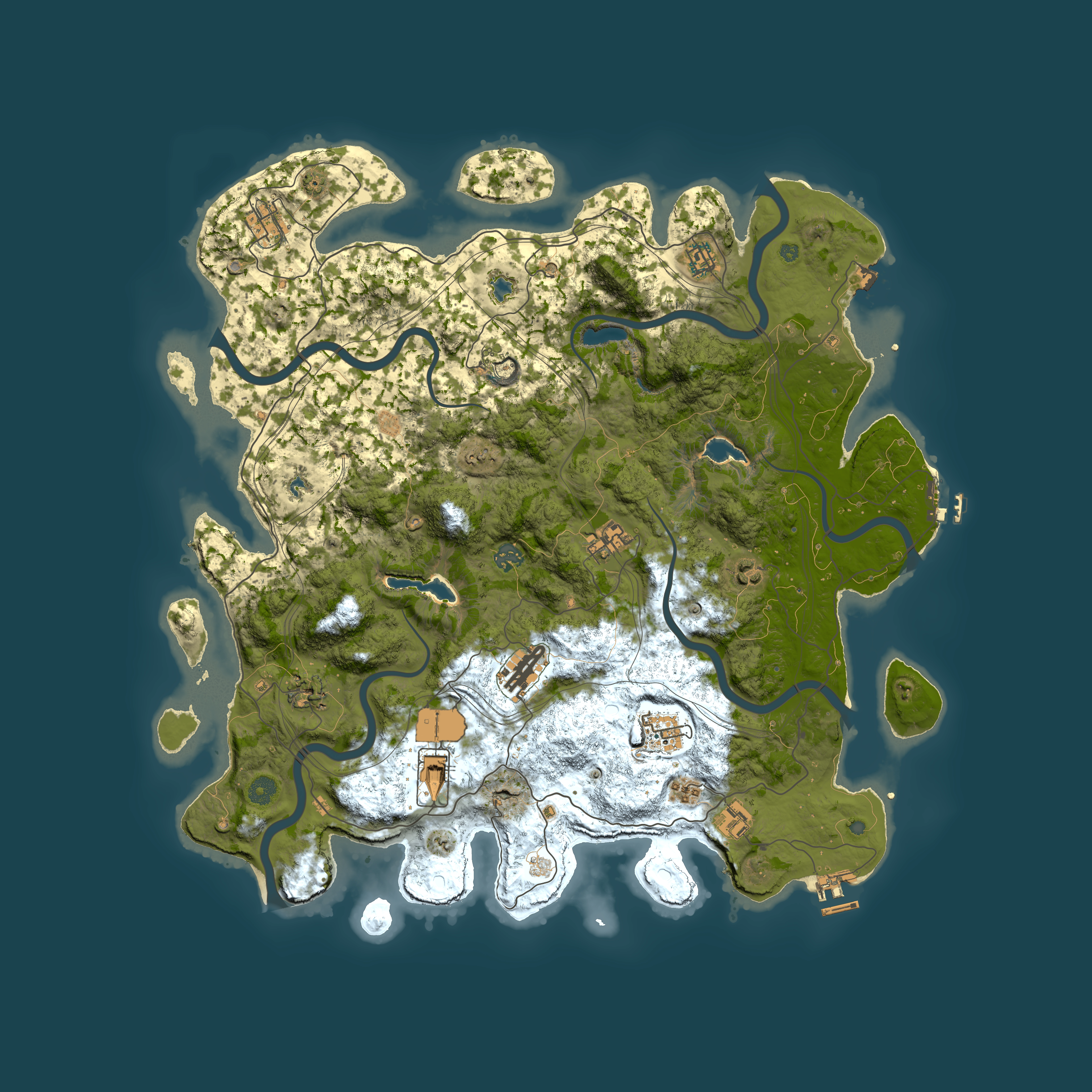 Full top-down render of Rust map seed 1189624481, 4650x4650m