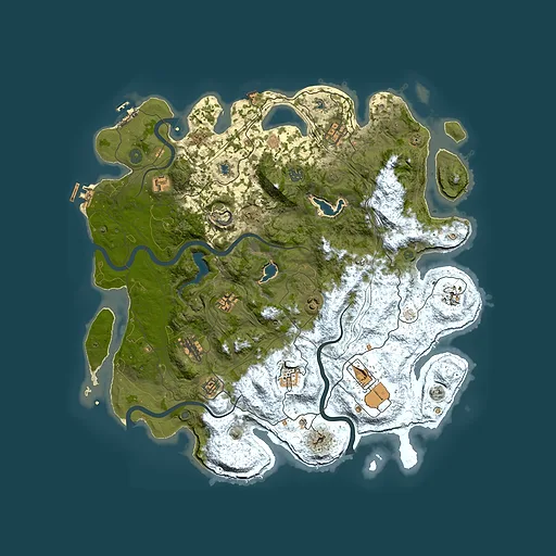Rust map seed 650936195, 4650x4650m top-down preview
