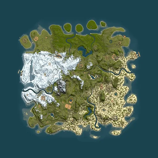 Rust map seed 291445084, 5400x5400m top-down preview