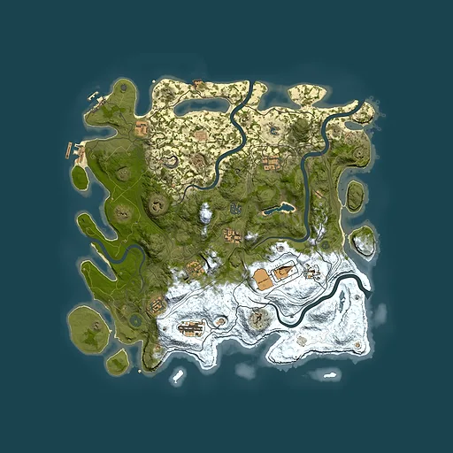 Rust map seed 96414500, 4350x4350m top-down preview