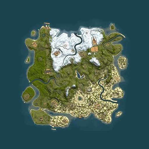 Rust map seed 1819319433, 4150x4150m top-down preview