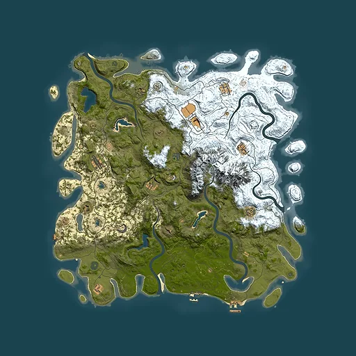 Rust map seed 1093256405, 5300x5300m top-down preview