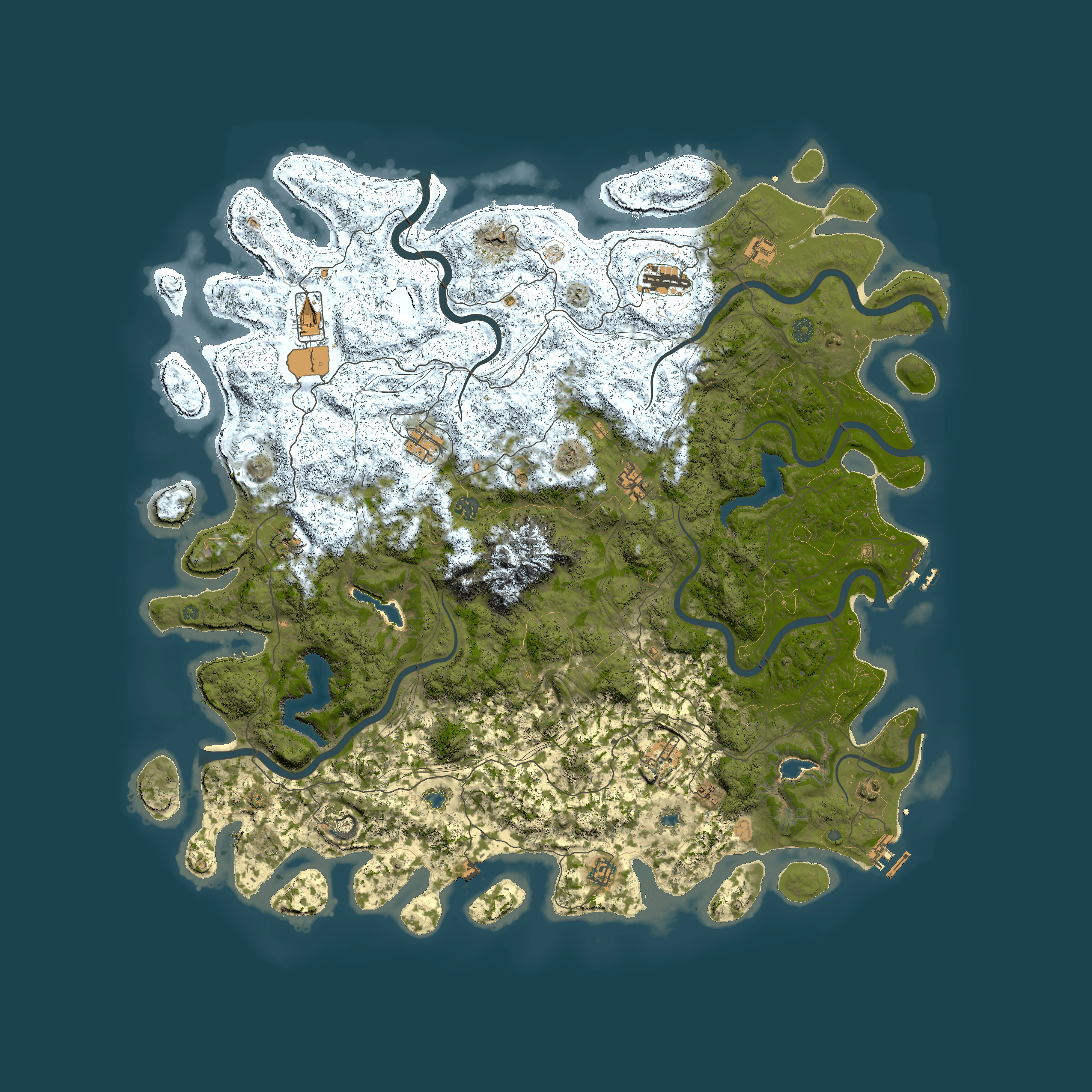Full top-down render of Rust map seed 2121878972, 5500x5500m