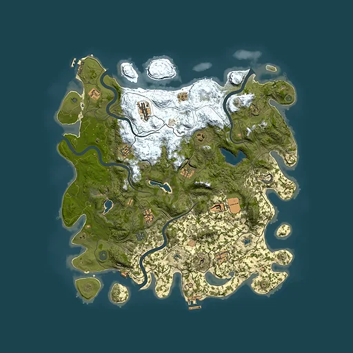 Rust map seed 1087975275, 4500x4500m top-down preview
