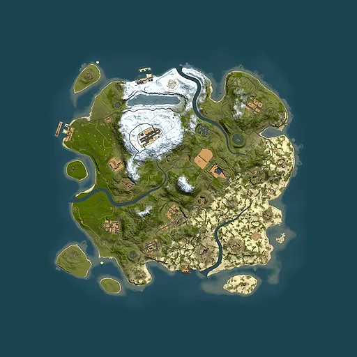 Rust map seed 43266017, 3600x3600m top-down preview