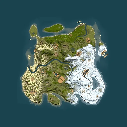 Rust map seed 376603670, 3550x3550m top-down preview