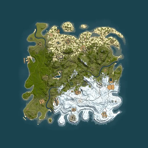 Rust map seed 1608828310, 4400x4400m top-down preview