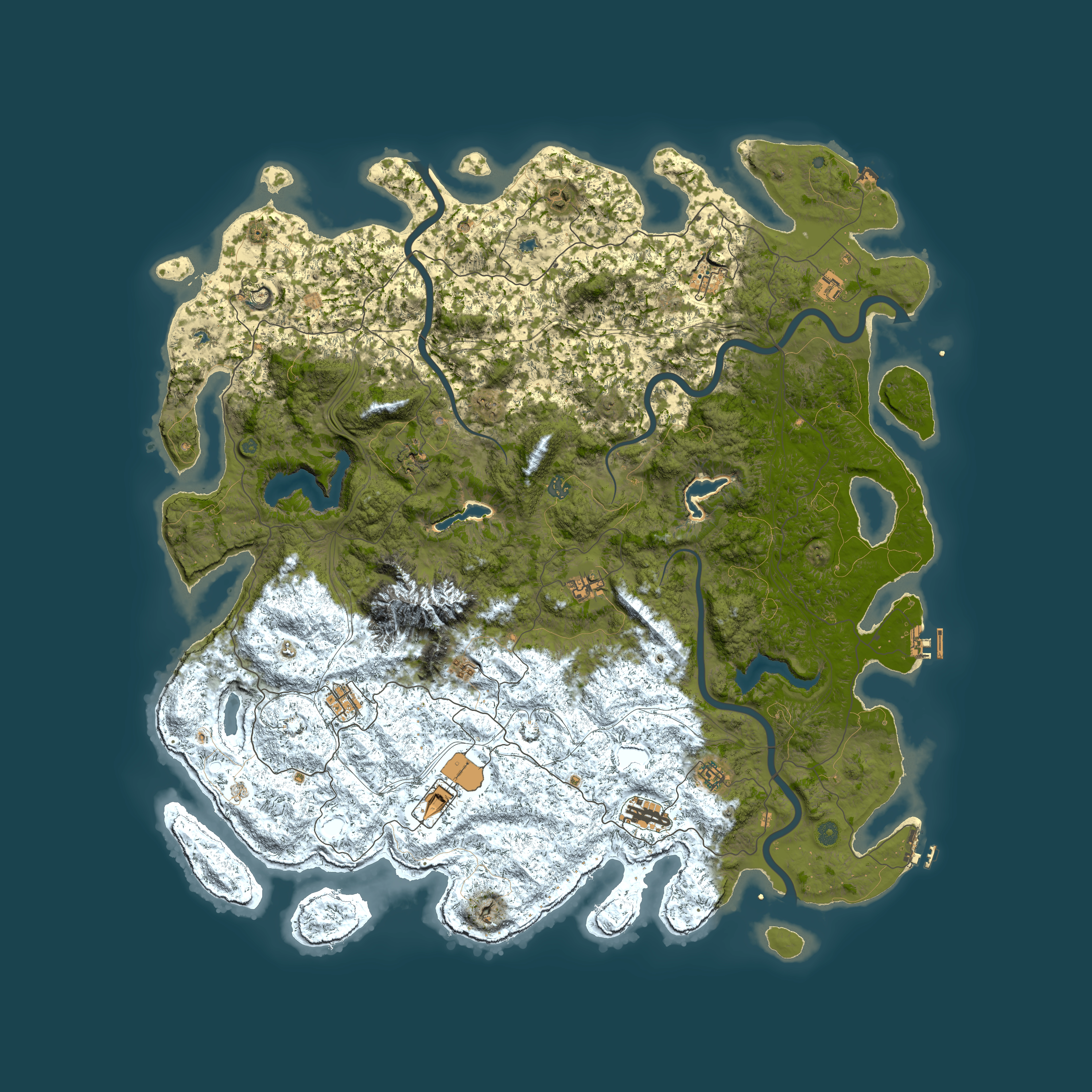 Full top-down render of Rust map seed 1865309307, 5800x5800m