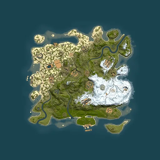 Rust map seed 732260042, 3750x3750m top-down preview