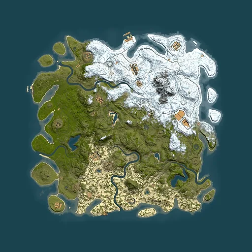 Rust map seed 1729201025, 5400x5400m top-down preview