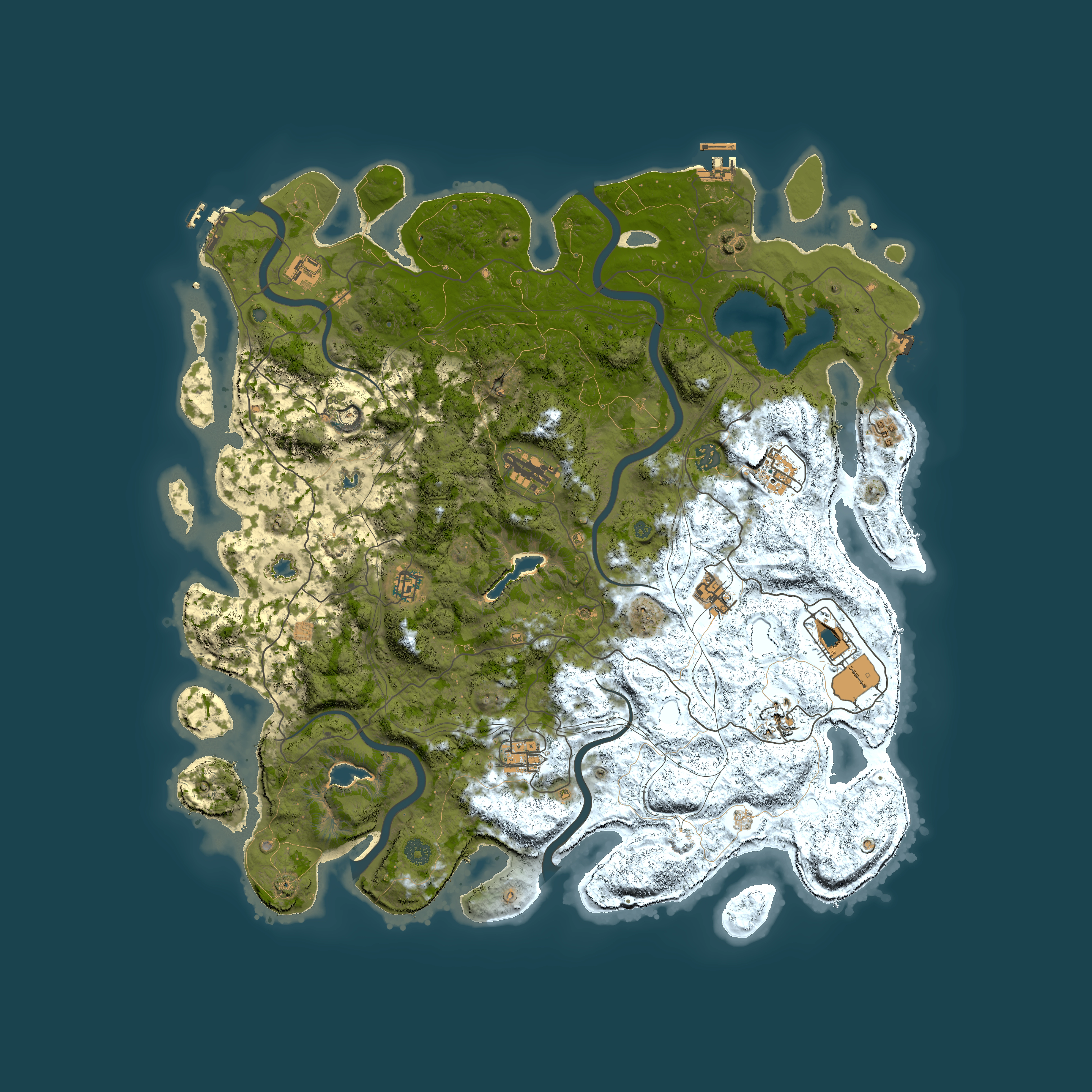 Full top-down render of Rust map seed 703455573, 4850x4850m