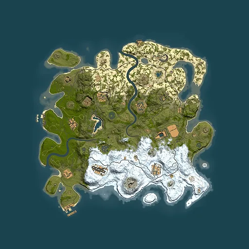 Rust map seed 226209036, 4000x4000m top-down preview