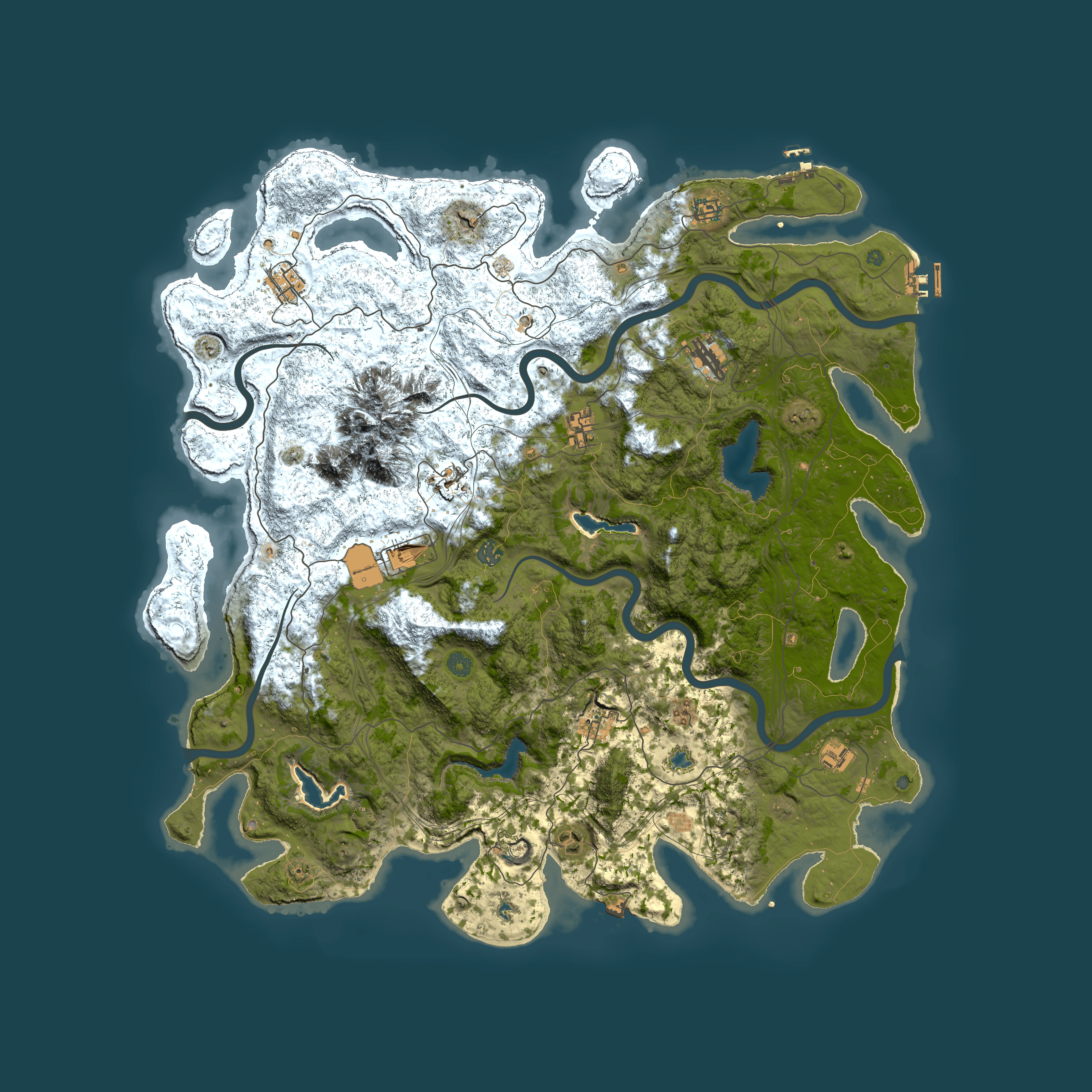 Full top-down render of Rust map seed 417730867, 5150x5150m