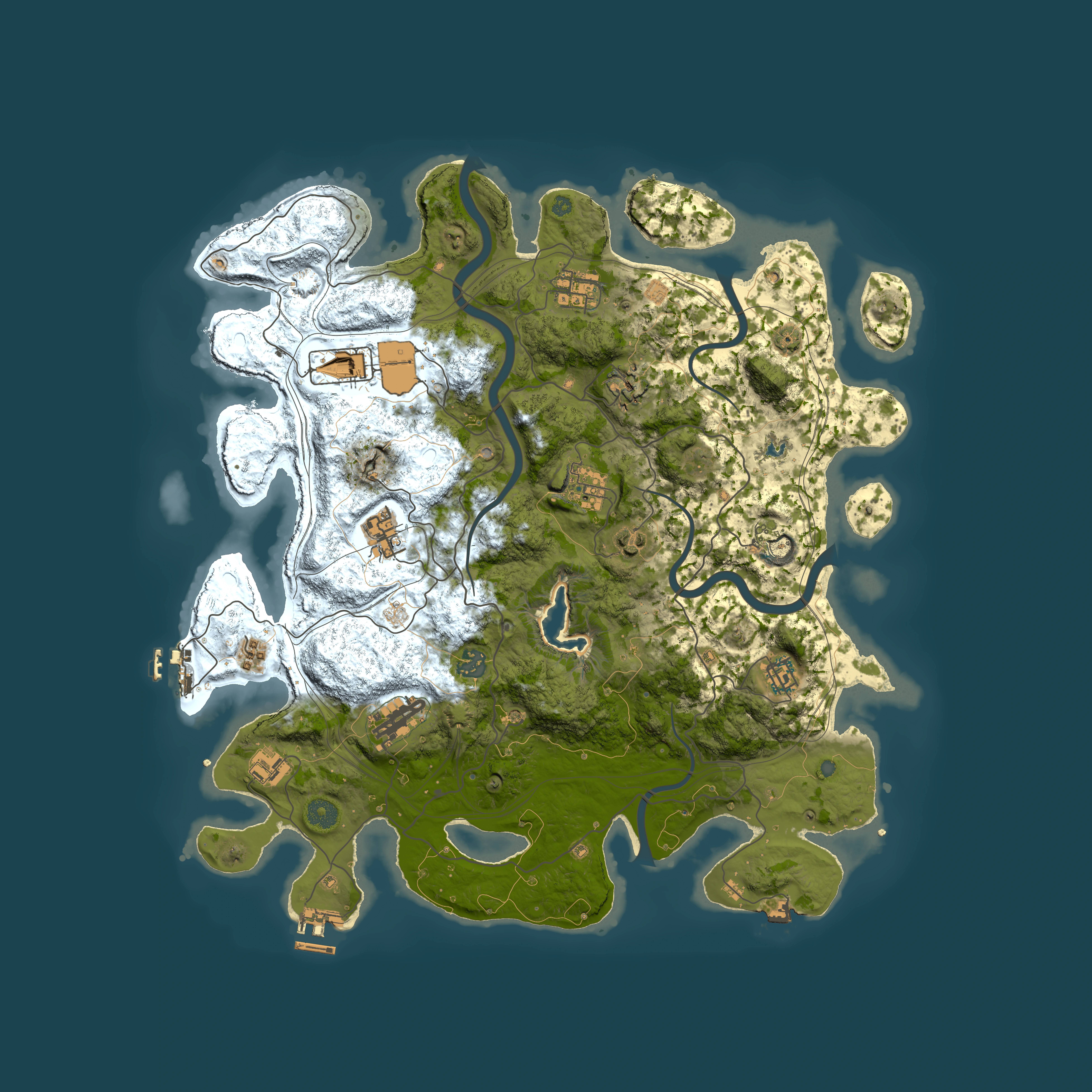 Full top-down render of Rust map seed 1586785563, 4250x4250m