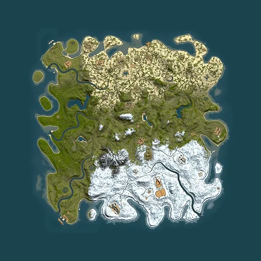 Rust map seed 2016531947, 5450x5450m top-down preview