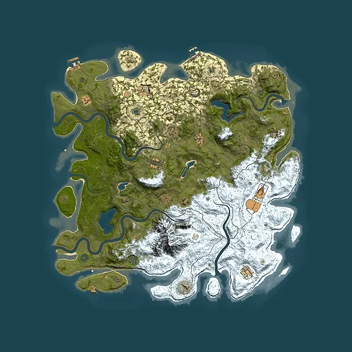 Rust map seed 1511144977, 5150x5150m top-down preview