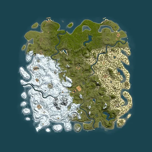 Rust map seed 735083940, 6000x6000m top-down preview
