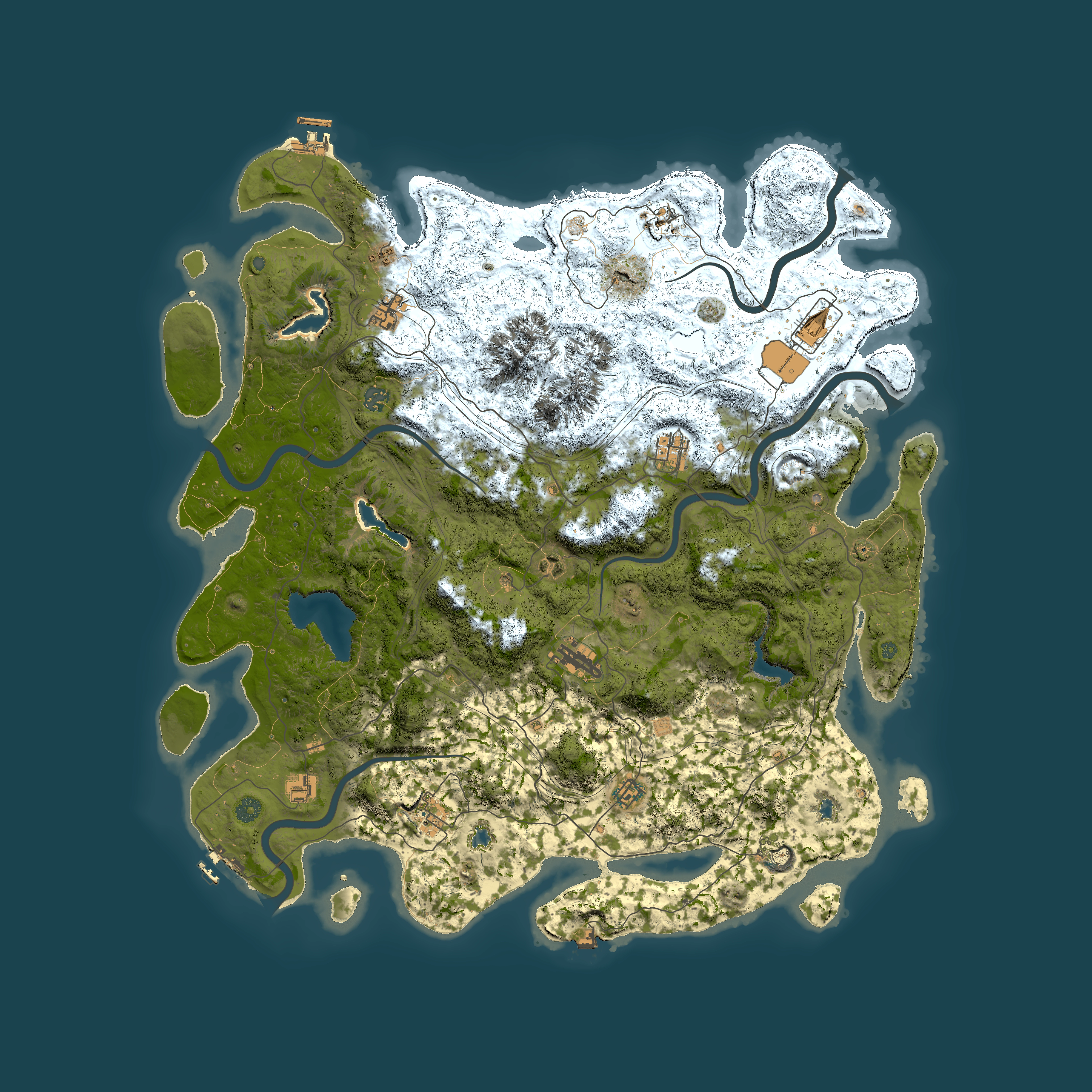 Full top-down render of Rust map seed 58834968, 5100x5100m