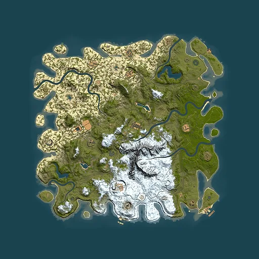 Rust map seed 297424637, 5350x5350m top-down preview
