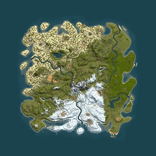 Rust map seed 22202442, 5400x5400m top-down preview