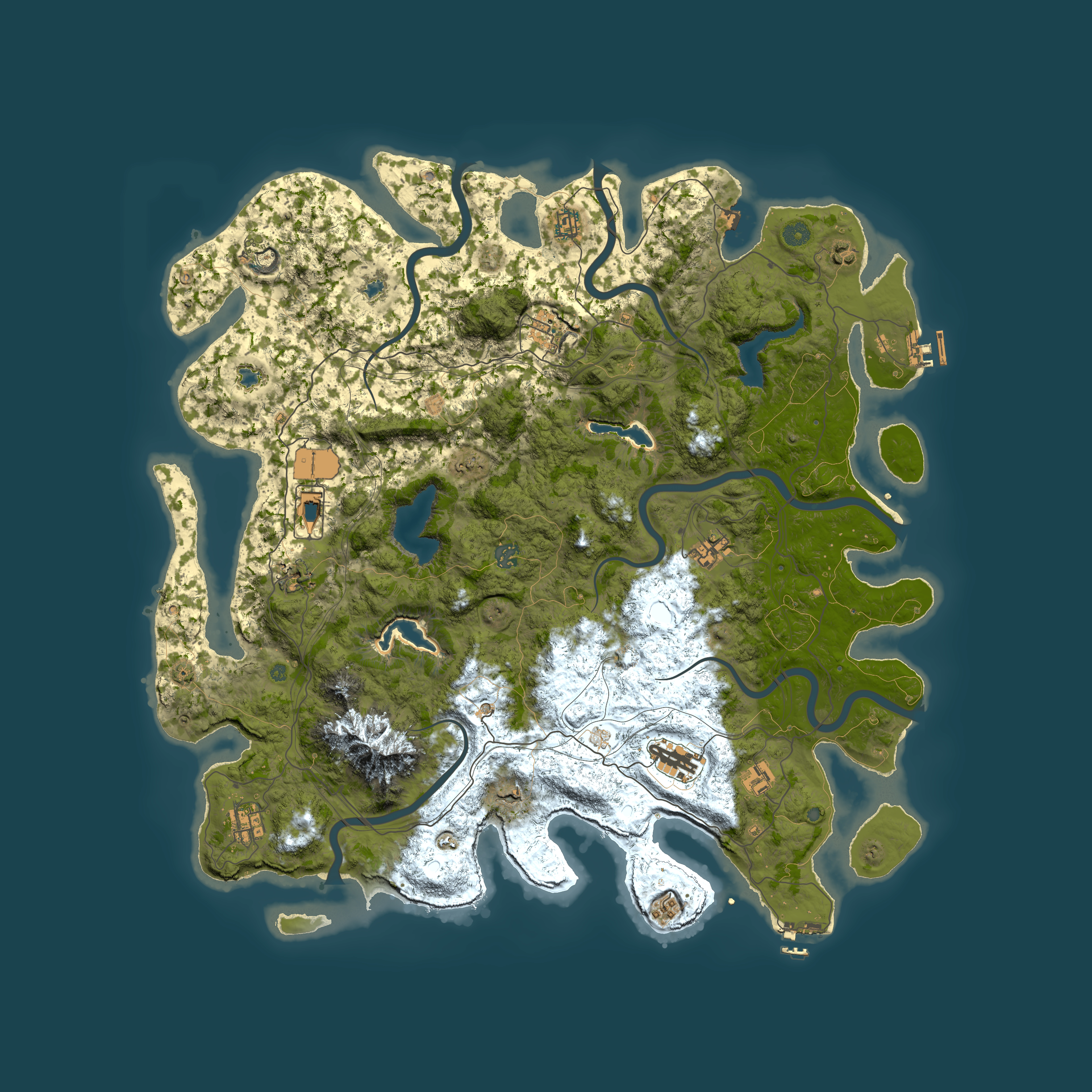 Full top-down render of Rust map seed 741082275, 5050x5050m