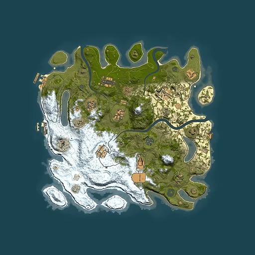 Rust map seed 938074617, 3700x3700m top-down preview