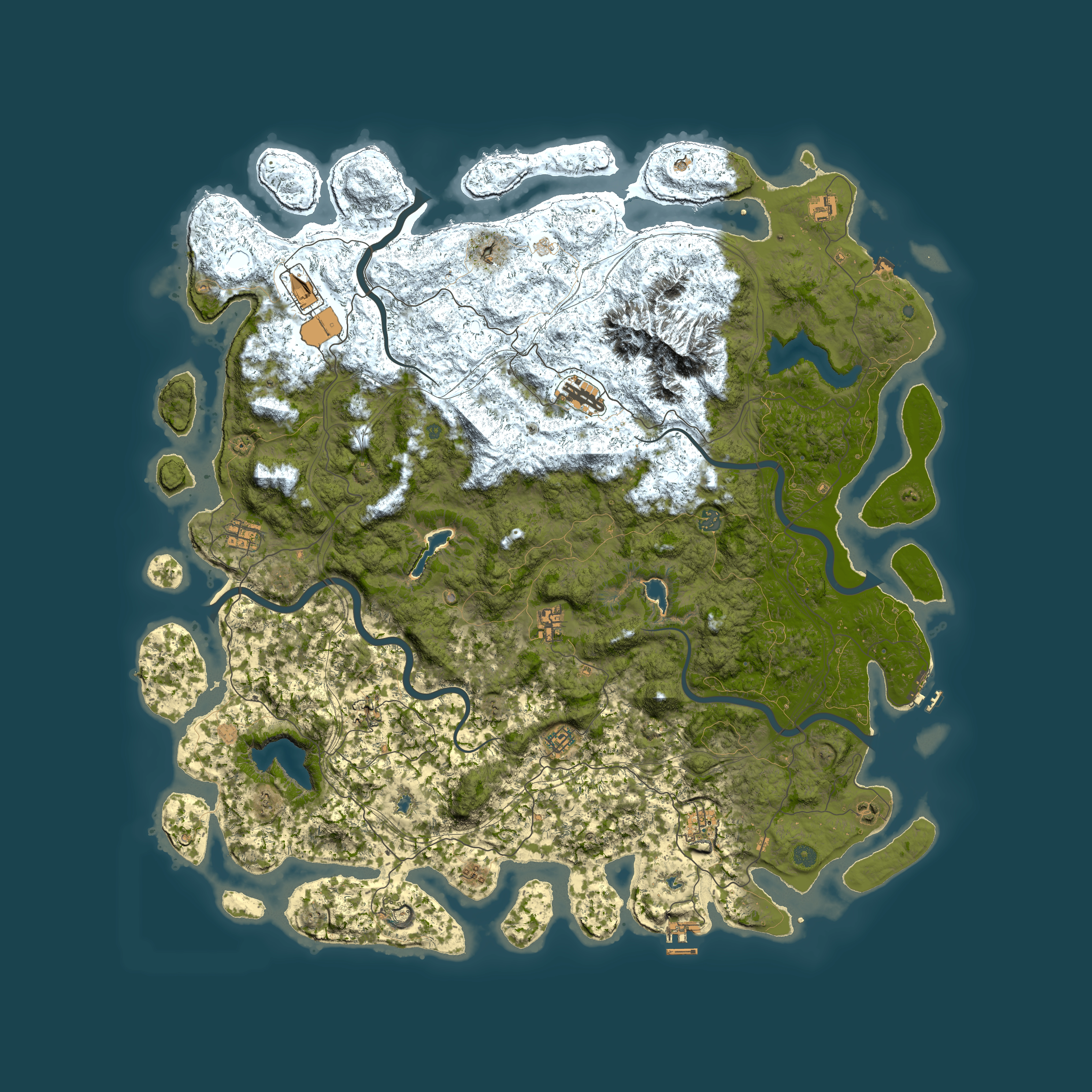 Full top-down render of Rust map seed 975513104, 5750x5750m