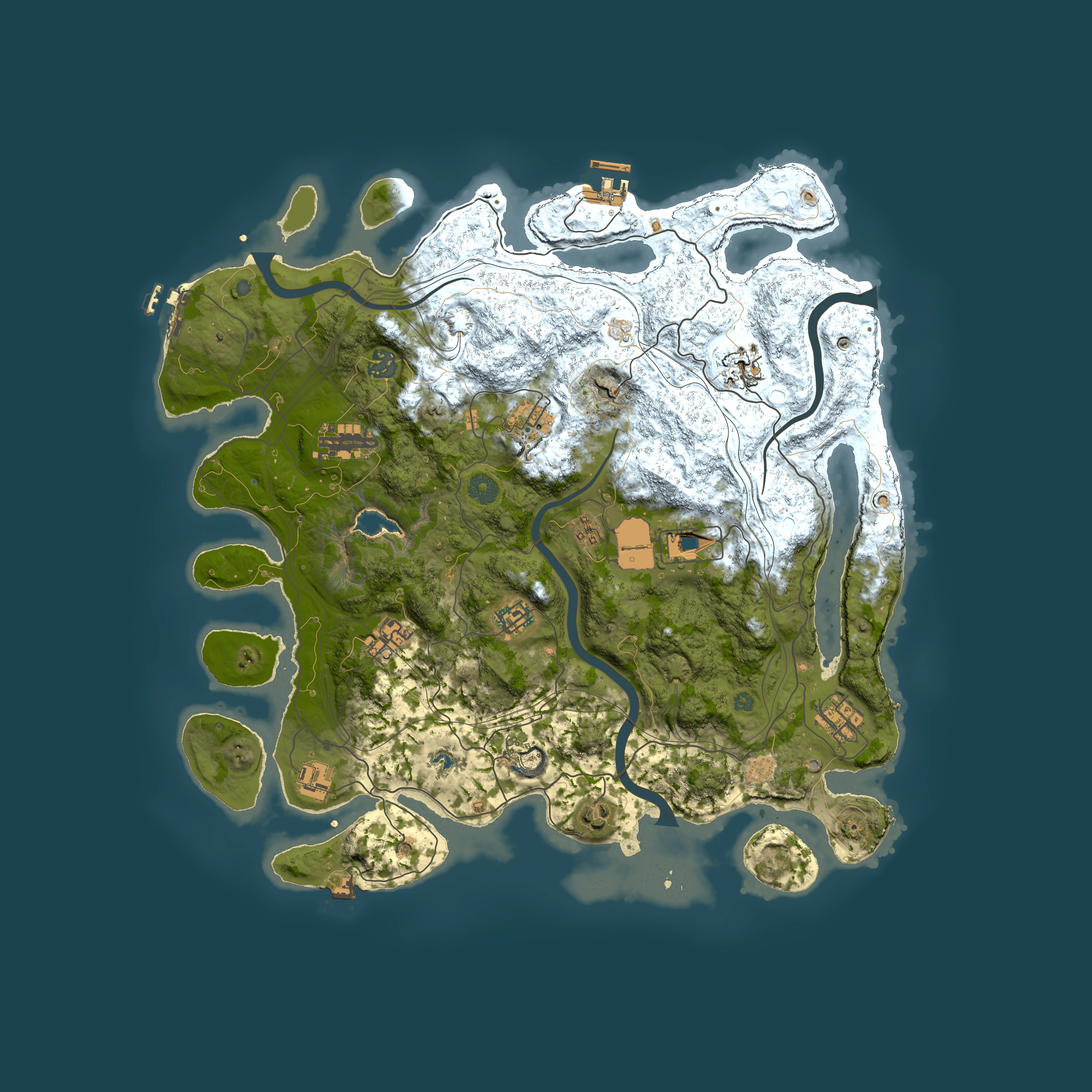 Full top-down render of Rust map seed 1482635466, 4250x4250m