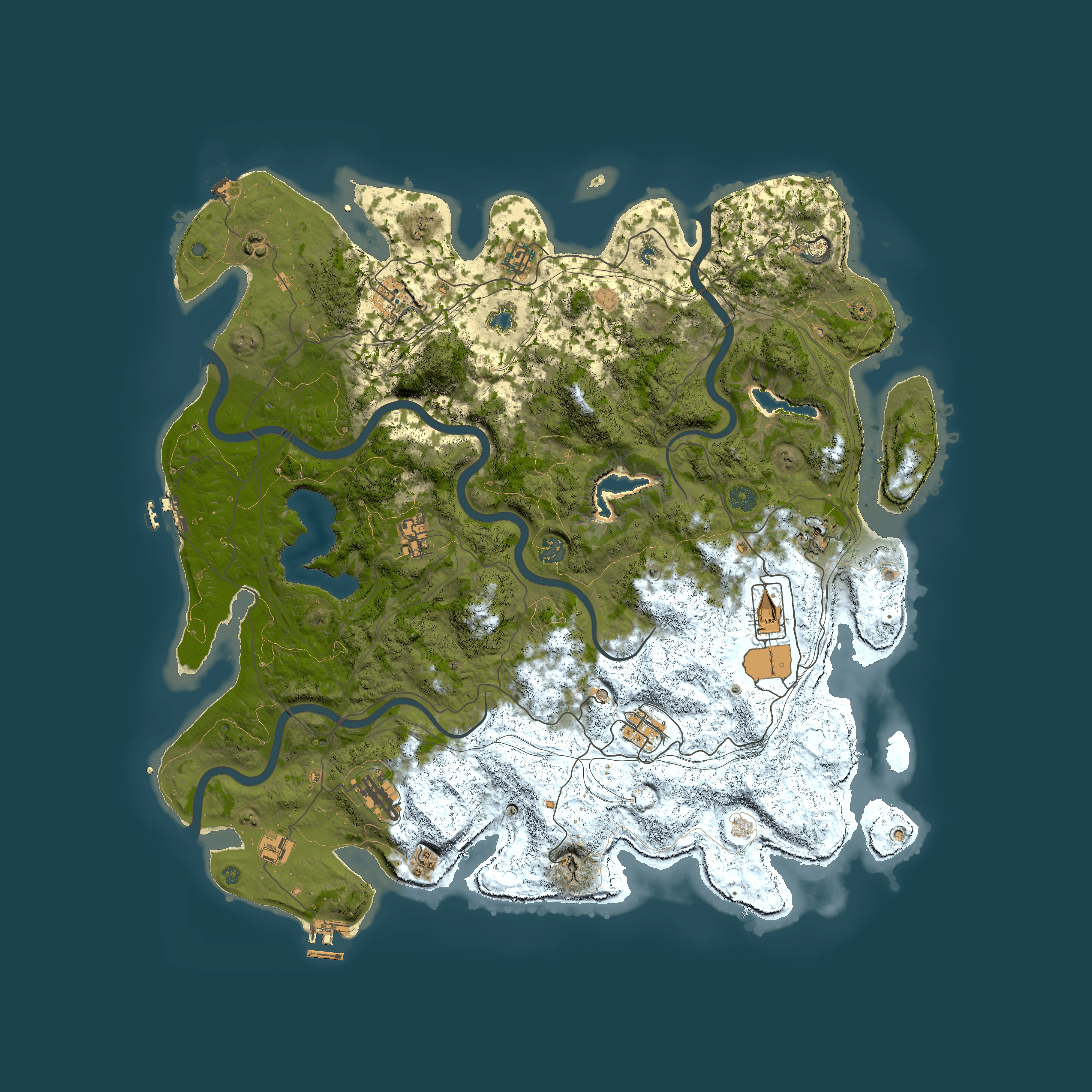 Full top-down render of Rust map seed 486731212, 4850x4850m
