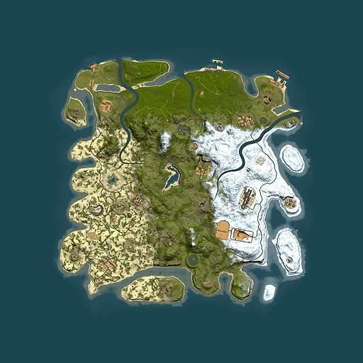 Rust map seed 1806972010, 4000x4000m top-down preview