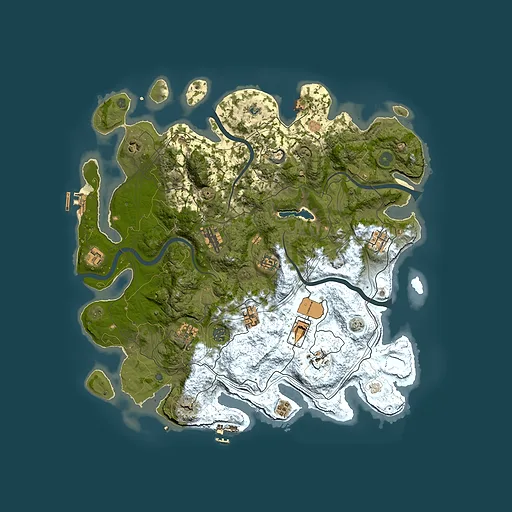 Rust map seed 1610291182, 4300x4300m top-down preview