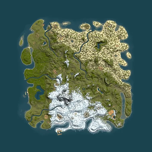 Rust map seed 2044477970, 5850x5850m top-down preview