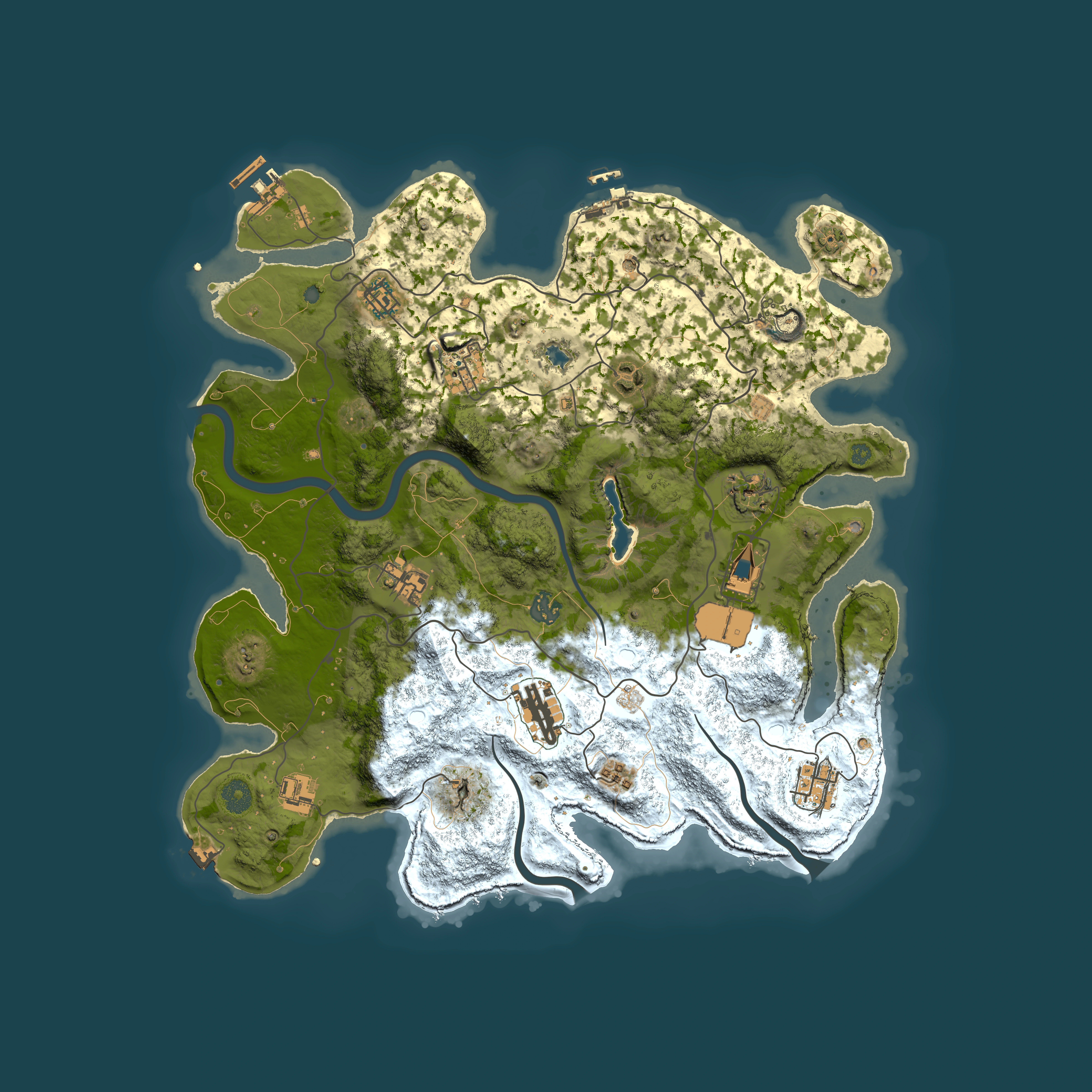 Full top-down render of Rust map seed 71580826, 4000x4000m