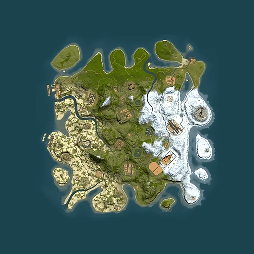 Rust map seed 317156933, 3600x3600m top-down preview