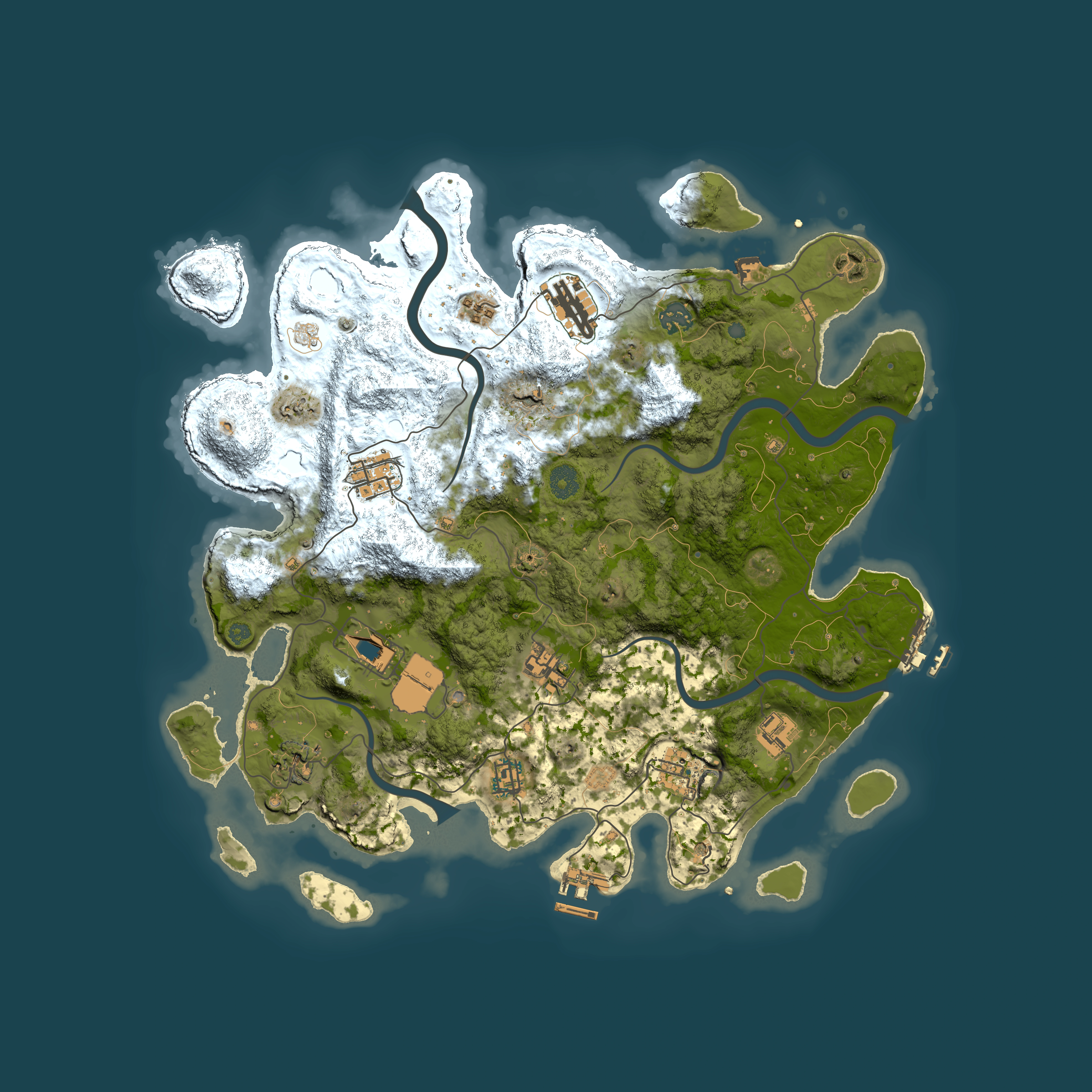 Full top-down render of Rust map seed 912337479, 3950x3950m