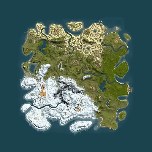 Rust map seed 524313908, 5050x5050m top-down preview