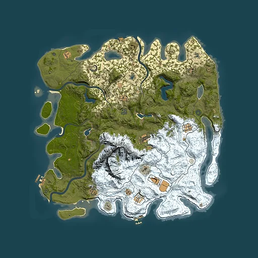 Rust map seed 2050328346, 5050x5050m top-down preview