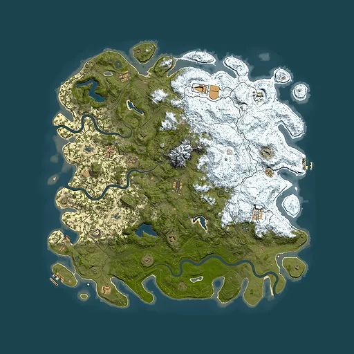 Rust map seed 1884716148, 5500x5500m top-down preview