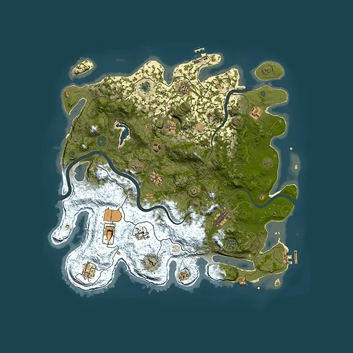 Rust map seed 613020303, 4200x4200m top-down preview