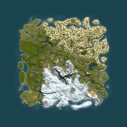 Rust map seed 709317459, 5350x5350m top-down preview