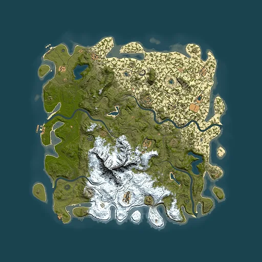 Rust map seed 1078783190, 5450x5450m top-down preview