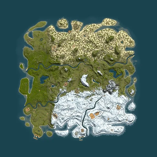 Rust map seed 1409102403, 6000x6000m top-down preview